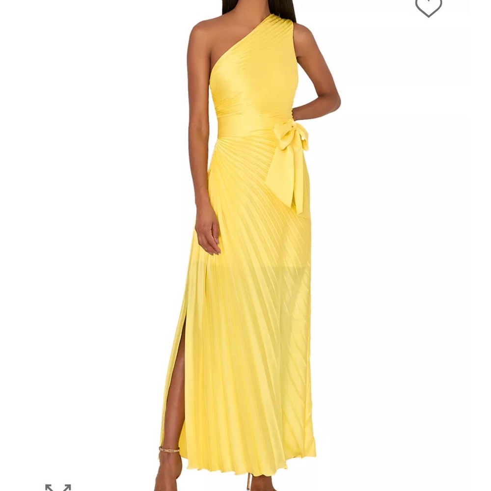 Elegant Yellow Milly One-Shoulder Dress